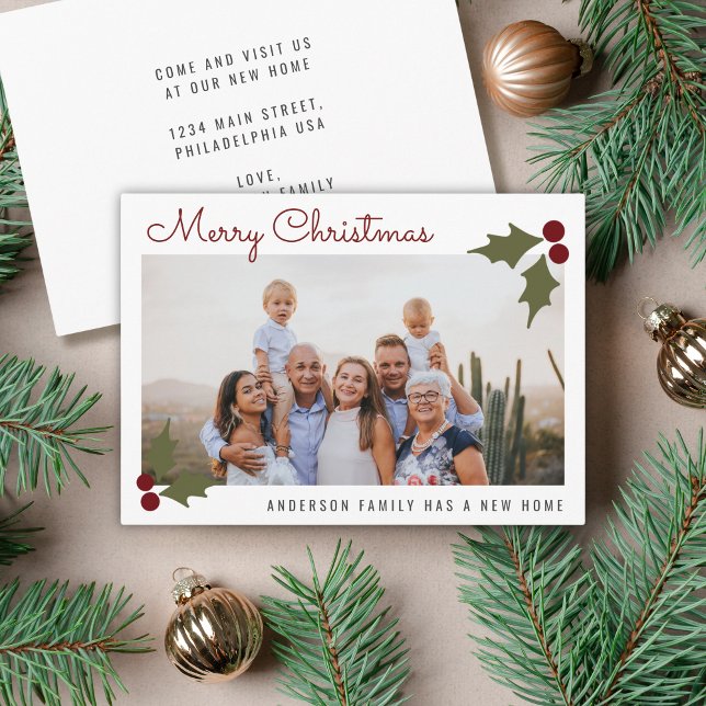 God jul Family Photo Cherry Helgdag Flytta Meddelande (Skapare uppladdad)