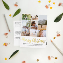 God jul Family Photo Collage