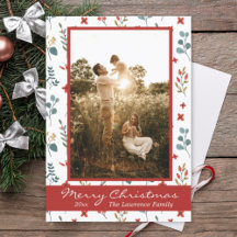 God jul Family Photo Eucalyptus Berries