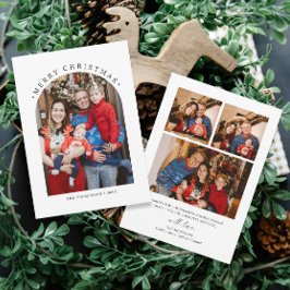 God jul Family Photo Helgdag Card Inbjudningar