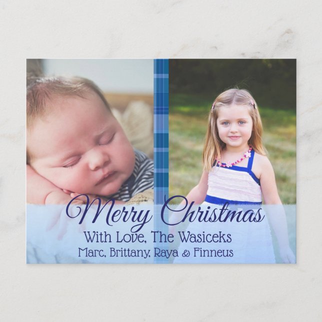 God jul Family Photo jul-vykort Helg Vykort (Framsida)