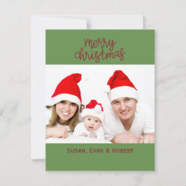 God jul Family Photo med Namn