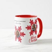 God jul Family Photo Namn Personlig mugg
