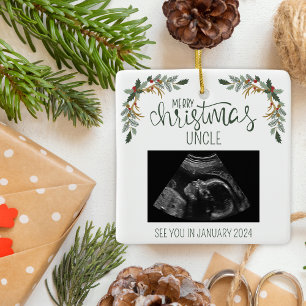 God jul farbror Ultrasound Photo Julgransprydnad Keramik