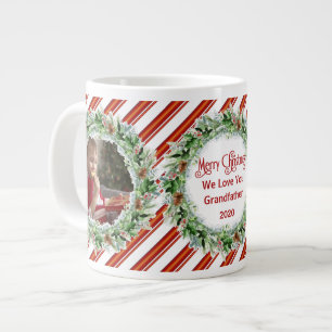 God jul Farfar Vi Kärlek er foton Jumbo Mugg