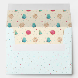 God jul, färgen Cookies Mönster Ice Blue