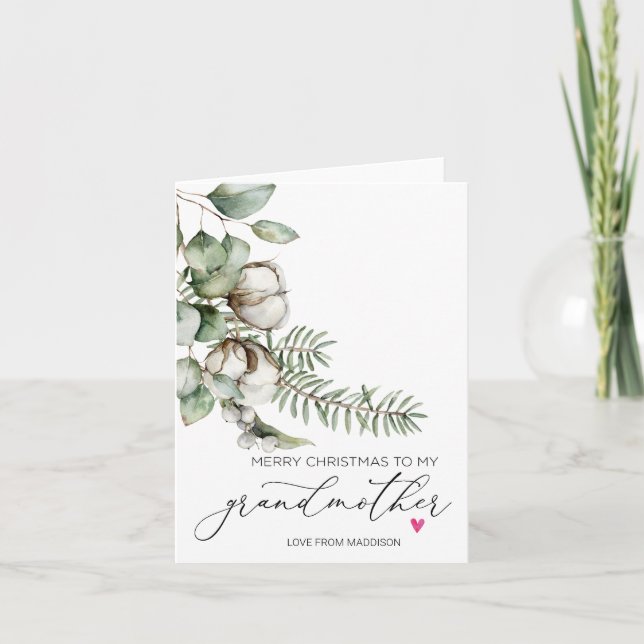 God jul farmor från farmor kort (Framsida)