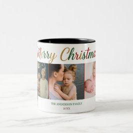 God Jul Fem Foto Mugg – Anpassad Högtid