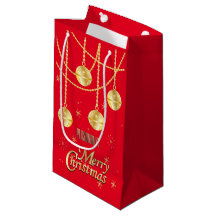God Jul Festiv Röda och Guld Ornamenter