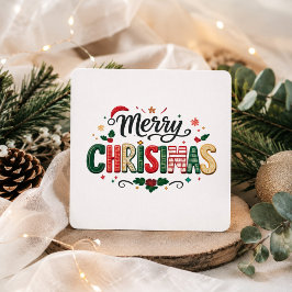 God Jul Festiv Typografi Design Julkort