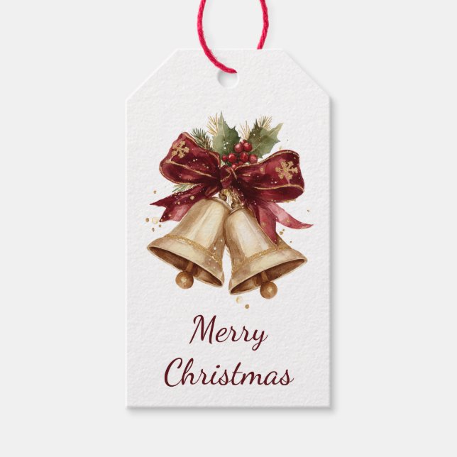 God Jul | Festiva Klockor Presentkort Presentetikett (Framsidan)