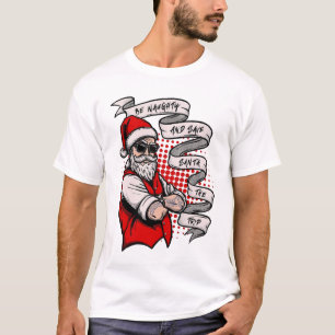 God jul Festive Blant Santa Helgdag T Shirt