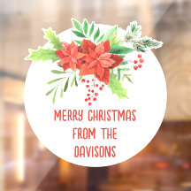 God jul Festive Blommigt Namn