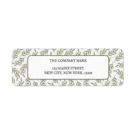 God jul Festive Cypress Helgdag Label Returadress Etikett