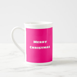 God jul Festive Kärlek, Warmth Deep Rosa Benporslin Mugg