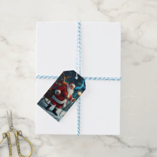 God jul Festive Presentetikett