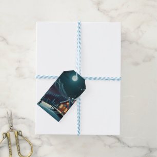 God jul Festive Presentetikett