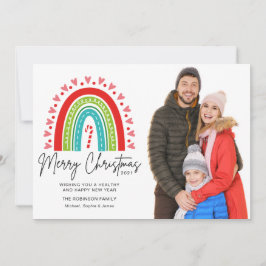 God jul Festive Rainbow Candy cane Photo