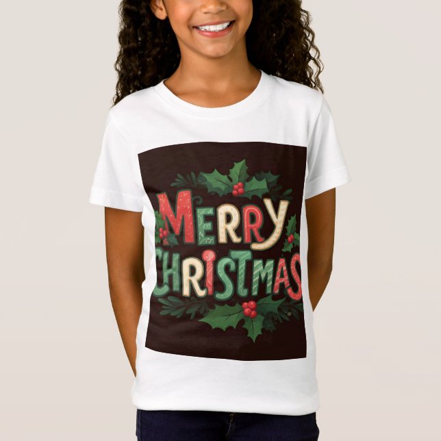 God jul Festive T-Shirt - Helgdag Cheer & (Framsida)
