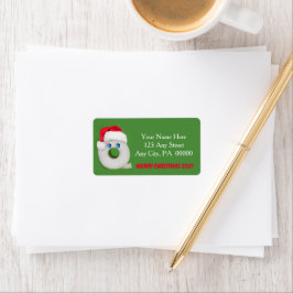 God jul Festive Toilet Papper 2021 Adressetikett