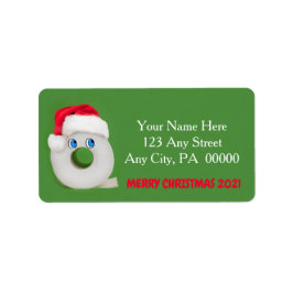 God jul Festive Toilet Papper 2021 Adressetikett