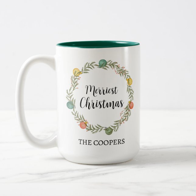 God jul, Festive Wandan Helgdag Två-Tonad Mugg (Vänster)