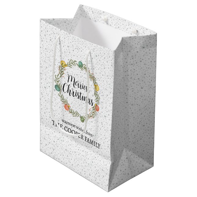 God jul, Festive WANSET Helgdag Gift Bayer (Framsidan Vinklad)