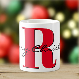 God jul fet röd, inledande 11oz Classic Kaffemugg