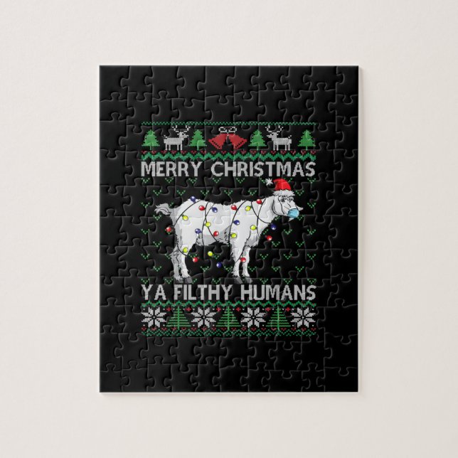 God jul Filthy Humaner Goat God jul Pussel (Vertikal)