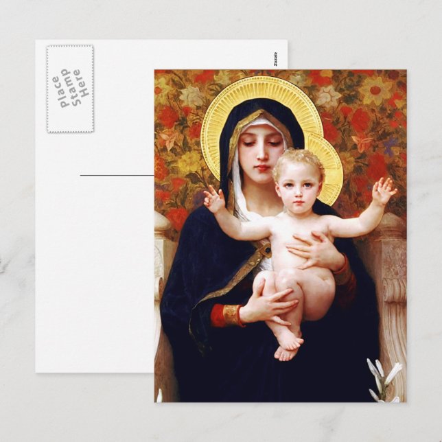 God Jul. Fin konst - vykort (Fram/baksida)