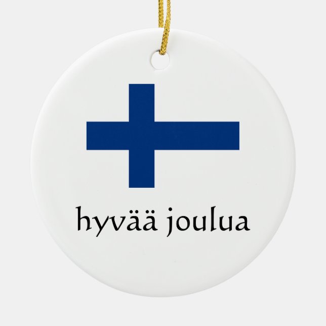 God Jul finskt ornament (Framsidan)
