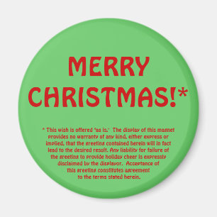 GOD JUL! * (fint tryck) Magnet
