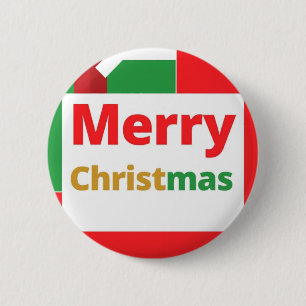 God jul firande design på knapp