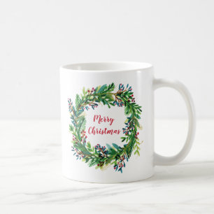 God jul firande krans kaffemugg