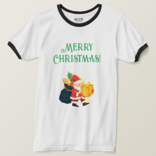 God jul Firande Önskemål tryckt Ringer T Shirt