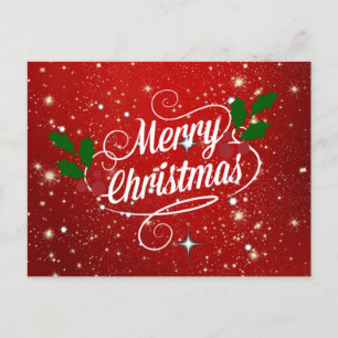 God jul, firande vykort