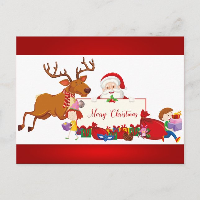 God jul Firande Vykort (Framsida)