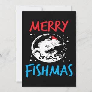 God jul: Fishmas Fish Pun Funny Helgdag Spara Datumet