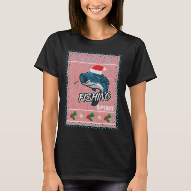 God Jul Fiske T Shirt (Framsida)
