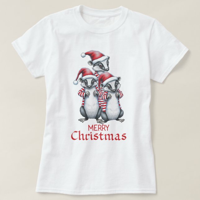 God jul Fitchew Squad T Shirt (Design framsida)