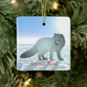 God Jul - Fjällräv Julgransprydnad Keramik