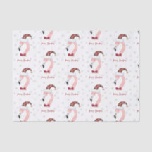 God jul Flamingo Santa Modern jul