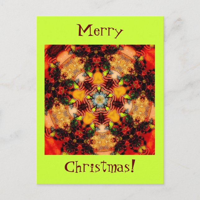 God jul Flare Helg Vykort (Framsida)