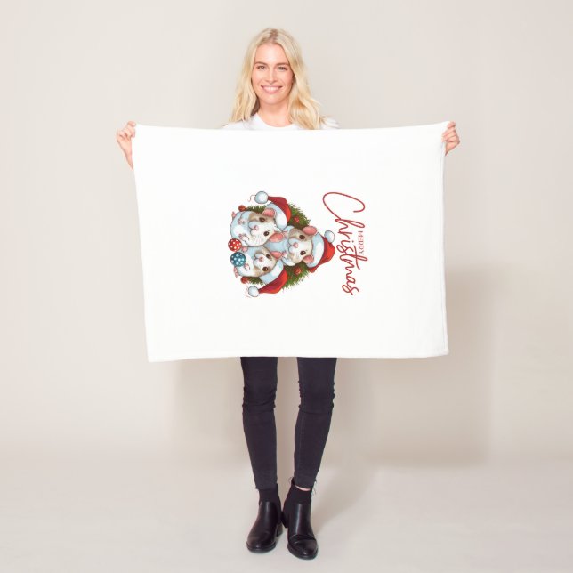 God jul fleecefilt (På plats)