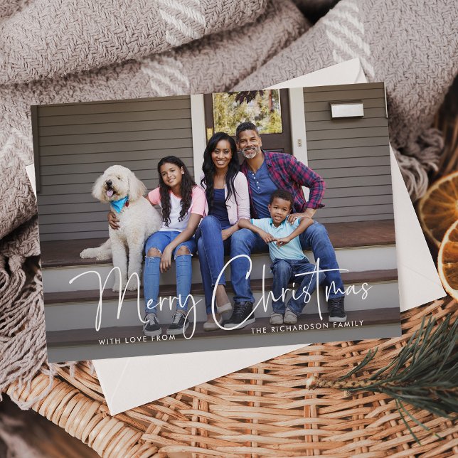 God Jul | Flerfoto - enkelt skript Julkort (Skapare uppladdad)