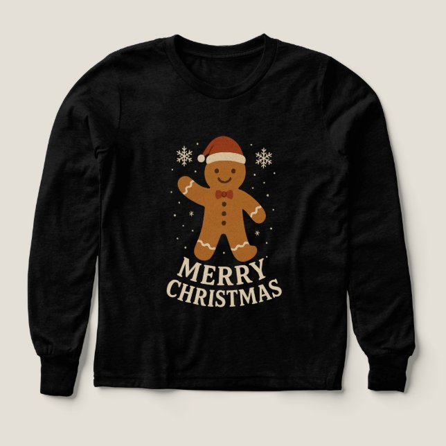 God jul-flickans skjorta t shirt (Design framsida)