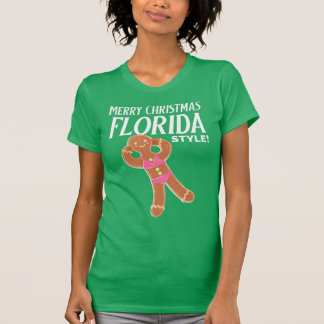 god jul FLORIDA STIL Gingerbröd Bikini T Shirt