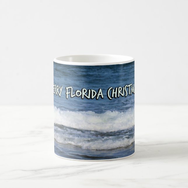 God jul Florida Stil över djuphavsområdet Kaffemugg (Center)