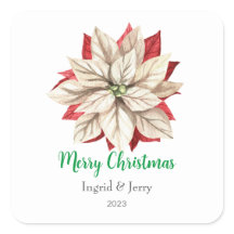 God jul Flower Watercolor Gifts