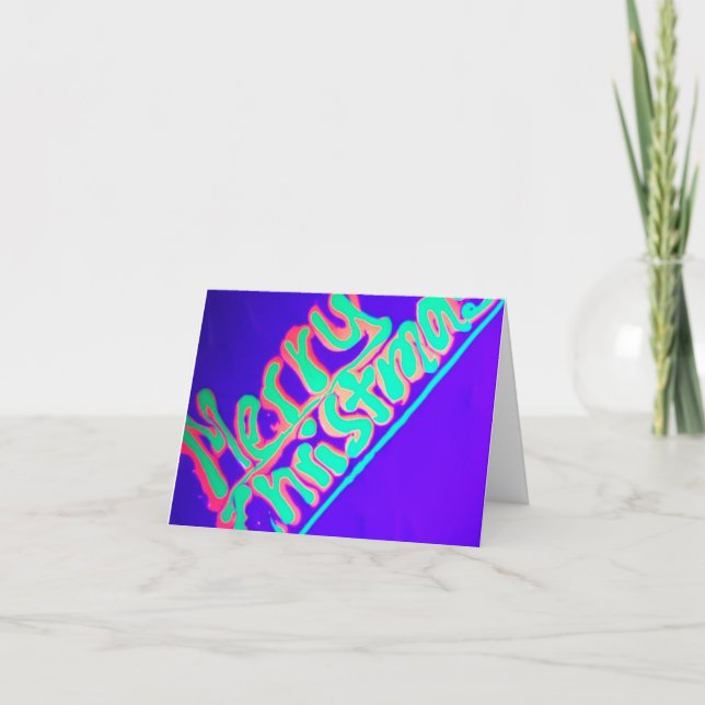 God jul Fluorescenskort Kort (Framsida)